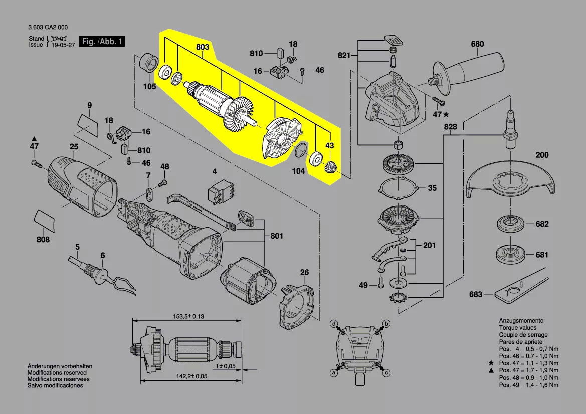 Induit réf. 2 609 005 840 Bosch